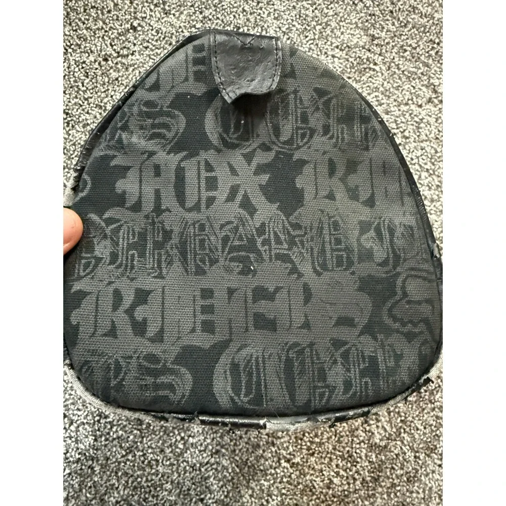Fox Racing Bag Black Y2K Gothic Logo Canvas Barrel Handbag Motocross Vintage